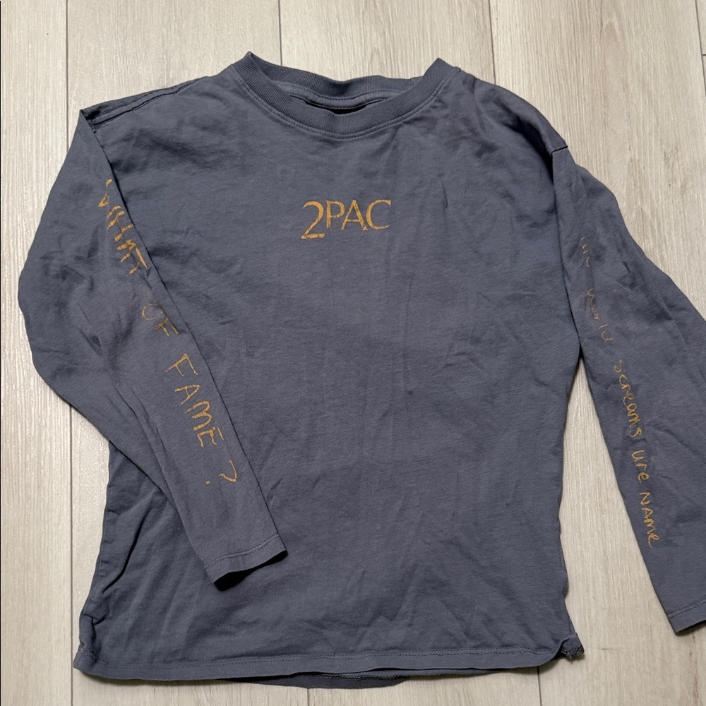 2PAC Gray Long Sleeve Shirt